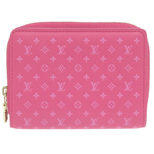 新品同様 ルイ ヴィトン ポルトフォイユ ルー モノグラム M82357 ICチップ カーフレザー ピンク 二つ折り財布 LV 1710【中古】LOUIS VUITTON