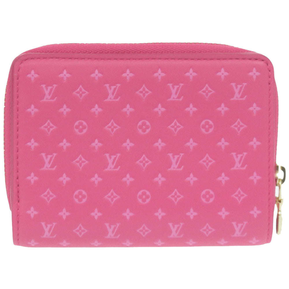 新品同様 ルイ ヴィトン ポルトフォイユ ルー モノグラム M82357 ICチップ カーフレザー ピンク 二つ折り財布 LV 1710【中古】LOUIS VUITTON
