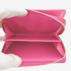 新品同様 ルイ ヴィトン ポルトフォイユ ルー モノグラム M82357 ICチップ カーフレザー ピンク 二つ折り財布 LV 1710【中古】LOUIS VUITTON