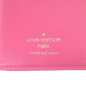 新品同様 ルイ ヴィトン ポルトフォイユ ルー モノグラム M82357 ICチップ カーフレザー ピンク 二つ折り財布 LV 1710【中古】LOUIS VUITTON