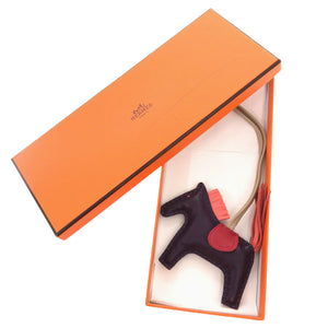 美品 エルメス ロデオPM アニョーミロ レザン フラミンゴ ルージュヴィフ A刻印(2017年製) バッグチャーム 1716【中古】HERMES