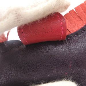 美品 エルメス ロデオPM アニョーミロ レザン フラミンゴ ルージュヴィフ A刻印(2017年製) バッグチャーム 1716【中古】HERMES