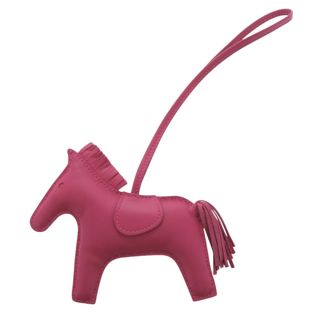 新品同様 エルメス ロデオチャームMM  アニューミロ ローズメキシコ Y刻印(2020年製) バッグチャーム 1717【中古】HERMES