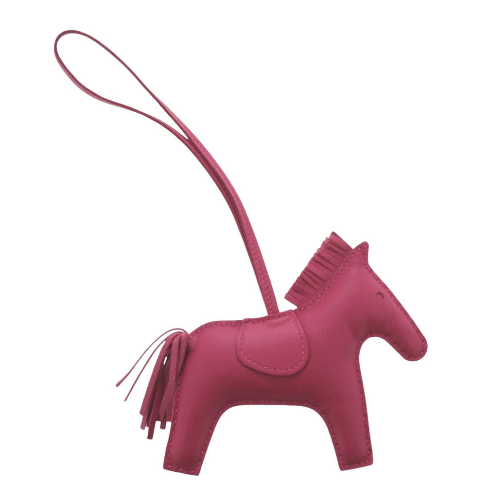 新品同様 エルメス ロデオチャームMM  アニューミロ ローズメキシコ Y刻印(2020年製) バッグチャーム 1717【中古】HERMES