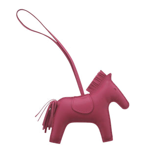 新品同様 エルメス ロデオチャームMM  アニューミロ ローズメキシコ Y刻印(2020年製) バッグチャーム 1717【中古】HERMES