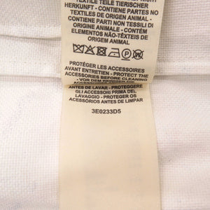 新品同様 エルメス 3E0233D5 デニムジャケット ワッペン ペイント コットン ホワイト 1719【中古】HERMES