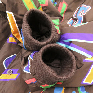 新品同様 ルイ ヴィトン × NBA 21AW レターナイロン ブルゾン RM212M ジャケット ブラウン サイズ48 LV 1720【中古】LOUIS VUITTON