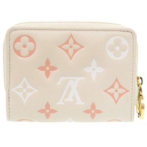 新品同様 ルイ ヴィトン ポルトフォイユ ルー モノグラム M82291 ICチップ レザー ベージュ 二つ折り財布 LV 1735【中古】LOUIS VUITTON