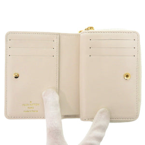 新品同様 ルイ ヴィトン ポルトフォイユ ルー モノグラム M82291 ICチップ レザー ベージュ 二つ折り財布 LV 1735【中古】LOUIS VUITTON