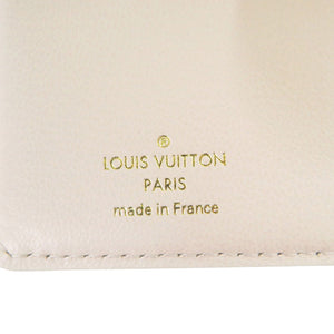 新品同様 ルイ ヴィトン ポルトフォイユ ルー モノグラム M82291 ICチップ レザー ベージュ 二つ折り財布 LV 1735【中古】LOUIS VUITTON