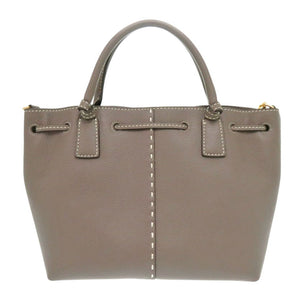 美品 トリーバーチ マックグロー ドラゴンフライ トンボバッグ レザー グレー ハンドバッグ 1740【中古】Tory Burch