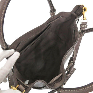 美品 トリーバーチ マックグロー ドラゴンフライ トンボバッグ レザー グレー ハンドバッグ 1740【中古】Tory Burch