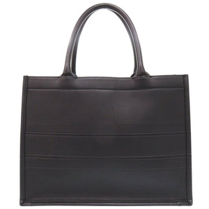 美品 クリスチャンディオール ブックトート ミディアム 62-MA-1202 レザー ブラック トートバッグ 1741【中古】Christian Dior