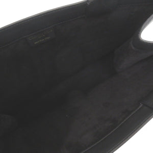 美品 クリスチャンディオール ブックトート ミディアム 62-MA-1202 レザー ブラック トートバッグ 1741【中古】Christian Dior