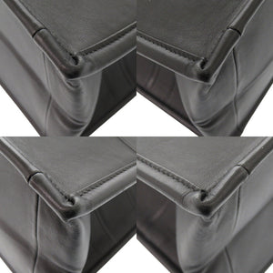 美品 クリスチャンディオール ブックトート ミディアム 62-MA-1202 レザー ブラック トートバッグ 1741【中古】Christian Dior