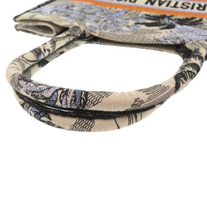 美品 クリスチャンディオール ブックトート ラージ キャンバス ベージュ トートバッグ 1742【中古】Christian Dior