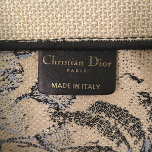 美品 クリスチャンディオール ブックトート ラージ キャンバス ベージュ トートバッグ 1742【中古】Christian Dior