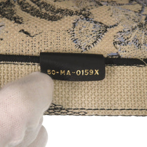 美品 クリスチャンディオール ブックトート ラージ キャンバス ベージュ トートバッグ 1742【中古】Christian Dior