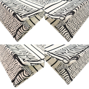 新品同様 クリスチャンディオール ブックトート ミディアム エンブロイダリー キャンバス ホワイト ブラック ハンドバッグ 1743【中古】Christian Dior