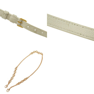 美品 クリスチャンディオール カロ カナージュ S5125UWHC レザー ホワイト ショルダーバッグ 1749【中古】Christian Dior