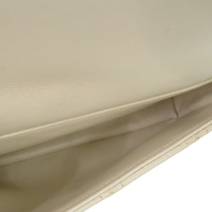 美品 クリスチャンディオール カロ カナージュ S5125UWHC レザー ホワイト ショルダーバッグ 1749【中古】Christian Dior