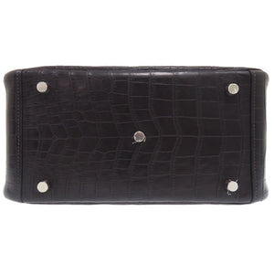 新品同様 エルメス リンディ26 ニロティカスマット プルノワール シルバー金具 T刻印 ハンドバッグ 紫 1753 【中古】 HERMES