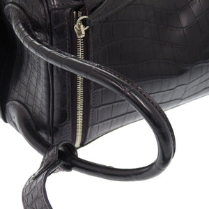 新品同様 エルメス リンディ26 ニロティカスマット プルノワール シルバー金具 T刻印 ハンドバッグ 紫 1753 【中古】 HERMES