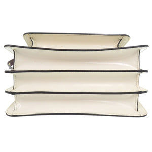 マルニ 2WAY トランク レザー カーキ/ホワイト ショルダーバッグ 1761【中古】MARNI