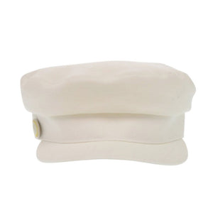 美品 エルメス キャスケット コットン/シャンブレー ホワイト 帽子 白 1762【中古】HERMES