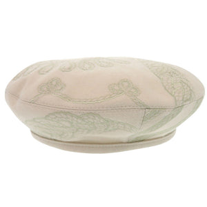 美品 エルメス ベレー帽 サントノーレ アン フィネス ウール ベージュ 帽子 1763【中古】HERMES