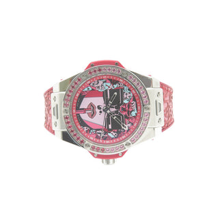 新品同様 ウブロ ビッグバン ワンクリック マーク フェレーロ 世界限定50本 465.SX.1130.VR.1213.LIP19 自動巻き 腕時計 1778【中古】HUBLOT レディース