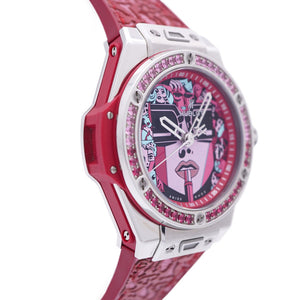 新品同様 ウブロ ビッグバン ワンクリック マーク フェレーロ 世界限定50本 465.SX.1130.VR.1213.LIP19 自動巻き 腕時計 1778【中古】HUBLOT レディース