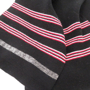 新品同様 マルニ ロゴ ストライプ ニット ストール エンドリブ編み M01284 M00SZ OM345 マフラー ブラック 1802【中古】MARNI