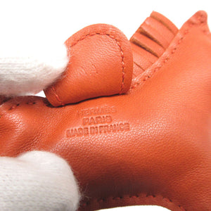 新品同様 エルメス ロデオチャームPM アニューミロ A刻印(2017年製) カーネリアン バッグチャーム キーホルダー 1825【中古】HERMES