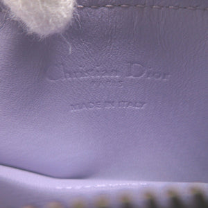 未使用 クリスチャンディオール レディディオール カナージュ ハート S0965ONHG ラムスキン パープル 紫 カードケース フラグメントケース 1833【中古】Christian Dior