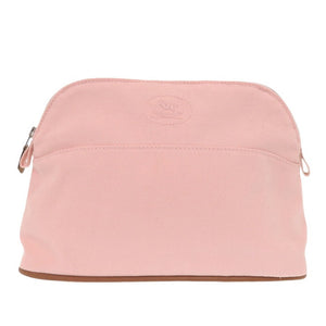 新品同様 エルメス ボリードポーチ 25 MM キャンバス ポーチ ピンク 1834【中古】HERMES