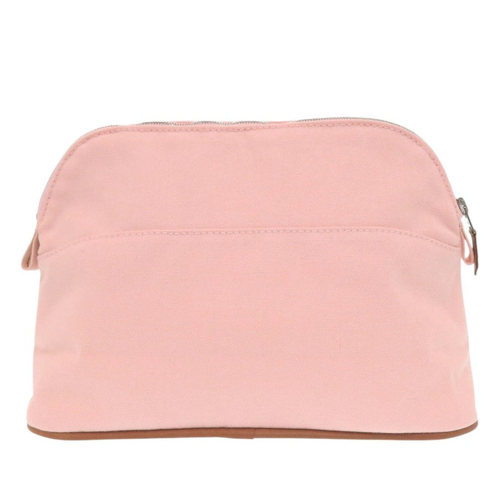 新品同様 エルメス ボリードポーチ 25 MM キャンバス ポーチ ピンク 1834【中古】HERMES