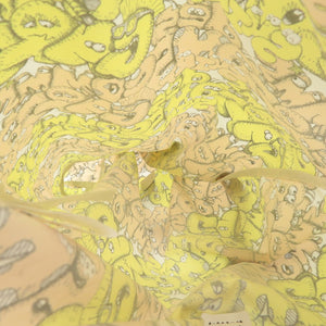 未使用品 コムデギャルソンシャツ × KAWS ロゴ FH-K201 ポリエステル イエロー ワンショルダーバッグ 1840【中古】COMME des GARCONS SHIRT メンズ