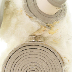 美品 トッズ  プードルデザイン レザー ムートン ホワイト バッグチャーム キーホルダー 1841【中古】TOD’S