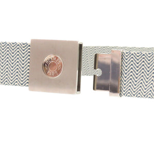 美品 エルメス □K刻印(2007年製) ブルー ベルト 青 1872【中古】HERMES