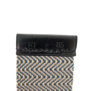 美品 エルメス □K刻印(2007年製) ブルー ベルト 青 1872【中古】HERMES