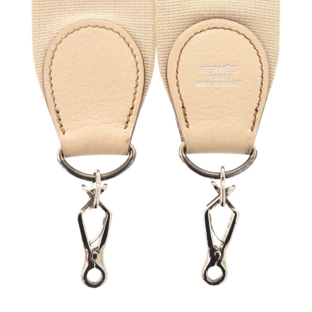 エルメス エブリン ストラップ ベージュ系 シルバー金具 クシュベル/キャンバス 1873【中古】HERMES