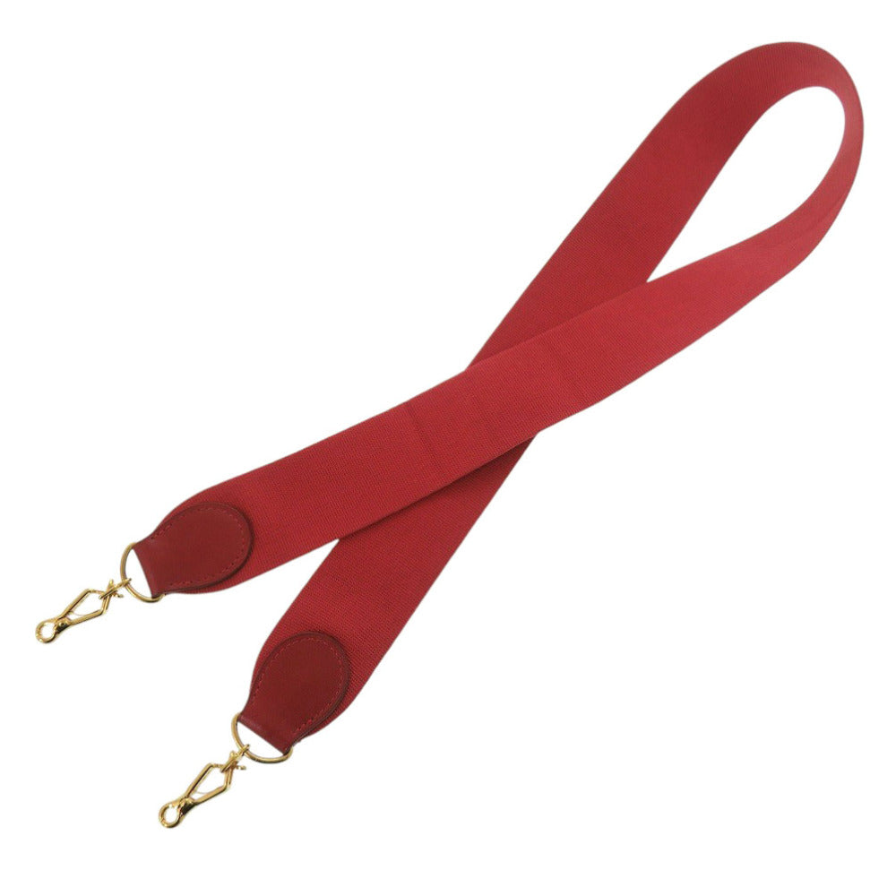 美品 エルメス エブリン ショルダー ストラップ バンドリエール クシュベル/キャンバス レッド 赤 1874【中古】HERMES