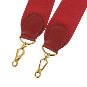 美品 エルメス エブリン ショルダー ストラップ バンドリエール クシュベル/キャンバス レッド 赤 1874【中古】HERMES