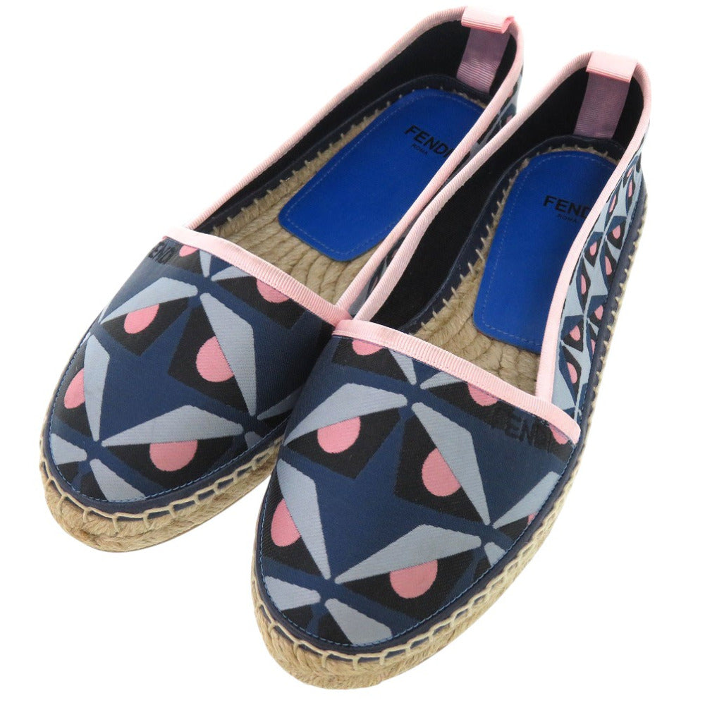 美品 フェンディ モンスター エスパドリーユ スリッポン マルチカラー サイズ36 1897【中古】FENDI