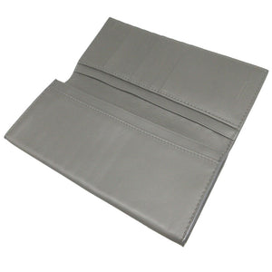 新品同様 ボッテガヴェネタ イントレチャート レザー グレー 長財布 札入れ 1958【中古】BOTTEGA VENETA