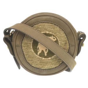 ハンティングワールド キャンバス/スウェード カーキ ショルダーバッグ 1982【中古】HUNTING WORLD