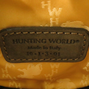 ハンティングワールド キャンバス/スウェード カーキ ショルダーバッグ 1982【中古】HUNTING WORLD