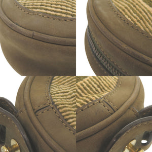 ハンティングワールド キャンバス/スウェード カーキ ショルダーバッグ 1982【中古】HUNTING WORLD