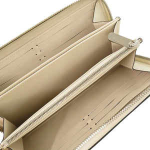 美品 ルイ ヴィトン ジッピーウォレット モノグラム マヒナ M69821 イヴォワール ラウンドファスナー 長財布 LV 1988【中古】LOUIS VUITTON